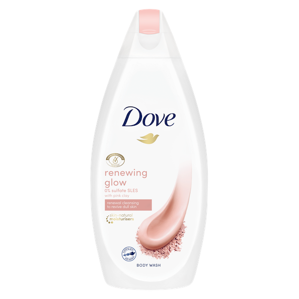Dove Renewing Glow with Pink Clay Body Wash 450ml