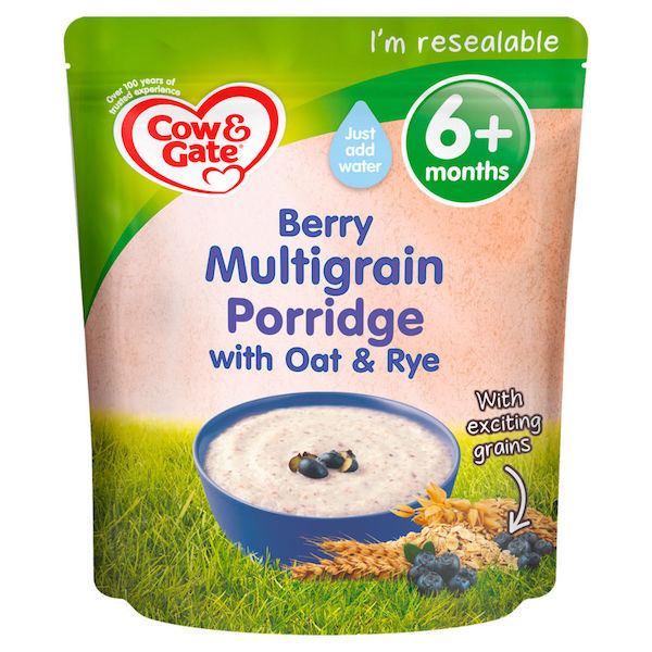 Cow and Gate Berry multigrain Porridge with Oat Rye 125g